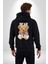 Tatlış Oyuncak Ayı Sarılması Kadın Erkek Baskılı Fermuarlı Kapüşonlu Hırka Sweatshirt 3