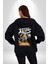 Muzaffer Savaşçı Antik Savaşçı Kadın Erkek Baskılı Fermuarlı Kapüşonlu Hırka Sweatshirt 5