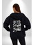 Hayat Bir Fırça Darbesidir Kadın Erkek Baskılı Fermuarlı Kapüşonlu Hırka Sweatshirt 5
