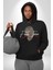 Imparator Grande Terim Kadın Erkek Baskılı Üç Iplik Siyah Kapüşonlu Hodie Sweatshirt 1