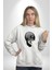 Savaş Okulu Kasklı Kuru Kafatası Kadın Erkek Baskılı Üç Iplik Beyaz Kapüşonlu Hodie Sweatshirt 2
