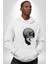 Savaş Okulu Kasklı Kuru Kafatası Kadın Erkek Baskılı Üç Iplik Beyaz Kapüşonlu Hodie Sweatshirt 5