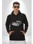 Naber Müdür Kaligram Ingiliz Taksi Kadın Erkek Baskılı Üç Iplik Siyah Kapüşonlu Hodie Sweatshirt 1