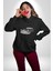 Naber Müdür Kaligram Ingiliz Taksi Kadın Erkek Baskılı Üç Iplik Siyah Kapüşonlu Hodie Sweatshirt 3
