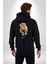 Bisiklet Süren Havalı Oyuncak Ayı Kadın Erkek Baskılı Fermuarlı Kapüşonlu Hırka Sweatshirt 5