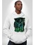 Ölüm Sessizliği Azrail Iskelet Adam Kadın Erkek Baskılı Üç Iplik Beyaz Kapüşonlu Hodie Sweatshirt 4