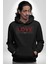 Aşk Hayatı Tatlı Kılan Gizli Bileşendir Kadın Erkek Baskılı Üç Iplik Siyah Kapüşonlu Hodie Sweatshirt 5