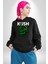 Kush Kuru Kafa Tasarım Yeşil Ölüm Kadın Erkek Baskılı Üç Iplik Siyah Kapüşonlu Hodie Sweatshirt 1