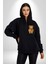 Sensörlü Suçlu Oyuncak Ayı Kadın Erkek Baskılı Fermuarlı Kapüşonlu Hırka Sweatshirt 2