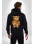 Sensörlü Suçlu Oyuncak Ayı Kadın Erkek Baskılı Fermuarlı Kapüşonlu Hırka Sweatshirt 5