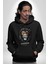 Kükresen Yeter Aslan Kadın Erkek Baskılı Üç Iplik Siyah Kapüşonlu Hodie Sweatshirt 2