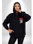 Özgürlüğe Bağlandım Amerikalı Balık Kadın Erkek Baskılı Fermuarlı Kapüşonlu Hırka Sweatshirt 2