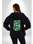 Dalga Ben Geliyorum Timsah Havuz Kadın Erkek Baskılı Fermuarlı Kapüşonlu Hırka Sweatshirt 3