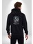 Kaykay Süren Iskelet Adam Kadın Erkek Baskılı Fermuarlı Kapüşonlu Hırka Sweatshirt 5