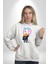 Gülümse Tatlı Deri Ceketli Oyuncak Ayı Kadın Erkek Baskılı Üç Iplik Beyaz Kapüşonlu Hodie Sweatshirt 4