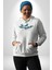Büyük Japon Dalgaları Kadın Erkek Baskılı Üç Iplik Beyaz Kapüşonlu Hodie Sweatshirt 5