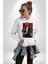 Havalı Kasklı Sakallı Motorcu Kadın Erkek Baskılı Üç Iplik Beyaz Kapüşonlu Hodie Sweatshirt 1