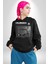 Gezegen Iyi Insanlar Değil Kadın Erkek Baskılı Üç Iplik Siyah Kapüşonlu Hodie Sweatshirt 5