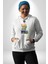 Sadece Meraklı Kal Öğrenci Tatlı Oyuncak Ayı Kadın Erkek Baskılı Üç Iplik Beyaz Kapüşonlu Hodie Sweatshirt 3