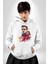 Iron Man Tony Stark Karakteri Kadın Erkek Baskılı Üç Iplik Beyaz Kapüşonlu Hodie Sweatshirt 3