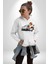 Yarış Ekibi Yarışçı Oyuncak Ayı Kadın Erkek Baskılı Üç Iplik Beyaz Kapüşonlu Hodie Sweatshirt 2