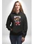 Hızlı Oduncu Sincap Sakallı Havalı Kadın Erkek Baskılı Üç Iplik Siyah Kapüşonlu Hodie Sweatshirt 5