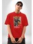 Breach Öncü Karakter Kadın Erkek Ön Baskılı Kırmızı Pamuklu Tişört Penye Klasik 1