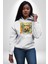 Sanatsal Teddy Ayı Kadın Erkek Baskılı Üç Iplik Beyaz Kapüşonlu Hodie Sweatshirt 1