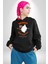 Cadılar Bayramı Tarifi Koleksiyonu Kadın Erkek Baskılı Üç Iplik Siyah Kapüşonlu Hodie Sweatshirt 1