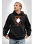 Cadılar Bayramı Tarifi Koleksiyonu Kadın Erkek Baskılı Üç Iplik Siyah Kapüşonlu Hodie Sweatshirt 5