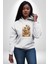 Cesaretli Yunan Askeri Sokak Tarzı Kadın Erkek Baskılı Üç Iplik Beyaz Kapüşonlu Hodie Sweatshirt 2