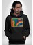 Modern Sanat Tablosu Kadın Erkek Baskılı Üç Iplik Siyah Kapüşonlu Hodie Sweatshirt 3