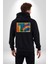 Modern Sanat Tablosu Kadın Erkek Baskılı Fermuarlı Kapüşonlu Hırka Sweatshirt 5