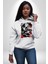 Demon Slayer Kyojuro Rengoku Anime Kadın Erkek Baskılı Üç Iplik Beyaz Kapüşonlu Hodie Sweatshirt 2