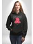 Umut Oyuncak Ayı Sokak Tarzı Kadın Erkek Baskılı Üç Iplik Siyah Kapüşonlu Hodie Sweatshirt 4