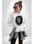 Kükresen Yeter Aslan Kadın Erkek Baskılı Üç Iplik Beyaz Kapüşonlu Hodie Sweatshirt 4
