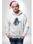 Ruh Emici Saldırgan Hayalet Kadın Erkek Baskılı Üç Iplik Beyaz Kapüşonlu Hodie Sweatshirt 3