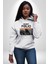 Modern Art Portfolio Design Kadın Erkek Baskılı Üç Iplik Beyaz Kapüşonlu Hodie Sweatshirt 1