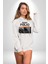 Modern Art Portfolio Design Kadın Erkek Baskılı Üç Iplik Beyaz Kapüşonlu Hodie Sweatshirt 3