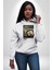 Açık Denizlerde Bir Gemi Kadın Erkek Baskılı Üç Iplik Beyaz Kapüşonlu Hodie Sweatshirt 2