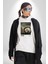 Açık Denizlerde Bir Gemi Kadın Erkek Baskılı Üç Iplik Beyaz Kapüşonlu Hodie Sweatshirt 5