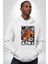 Japon Koi Balığı Efsane Balık Kadın Erkek Baskılı Üç Iplik Beyaz Kapüşonlu Hodie Sweatshirt 1