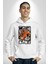 Japon Koi Balığı Efsane Balık Kadın Erkek Baskılı Üç Iplik Beyaz Kapüşonlu Hodie Sweatshirt 4