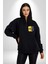 Sarı Lacivert Kuruluş Tarihi Şanlı Kadın Erkek Baskılı Fermuarlı Kapüşonlu Hırka Sweatshirt 2
