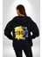 Sarı Lacivert Kuruluş Tarihi Şanlı Kadın Erkek Baskılı Fermuarlı Kapüşonlu Hırka Sweatshirt 5