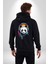 Kulaklıklı Tatlı Havalı Panda Kadın Erkek Baskılı Fermuarlı Kapüşonlu Hırka Sweatshirt 3