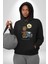 I Am Groot Kaset Çalar Müzik Kadın Erkek Baskılı Üç Iplik Siyah Kapüşonlu Hodie Sweatshirt 1