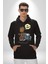 I Am Groot Kaset Çalar Müzik Kadın Erkek Baskılı Üç Iplik Siyah Kapüşonlu Hodie Sweatshirt 4