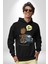 I Am Groot Kaset Çalar Müzik Kadın Erkek Baskılı Üç Iplik Siyah Kapüşonlu Hodie Sweatshirt 5