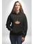 Ben Prensesim Prenses Tacı Kadın Erkek Baskılı Üç Iplik Siyah Kapüşonlu Hodie Sweatshirt 3